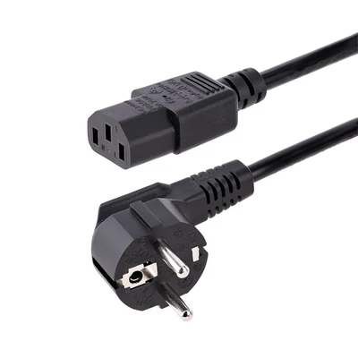 STARTECH Hálózati Tápkábel C13 Schuko 250V, 1m fekete