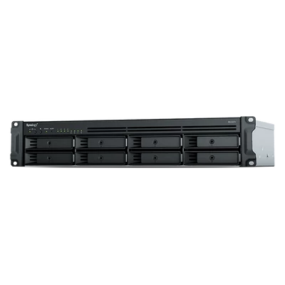 SYNOLOGY NAS 8 Fiókos RS1221RP+ AMD Ryzen V1500B 4x2,2GHz, 4GB DDR4 , 4x1GbE, 3x3.2USB