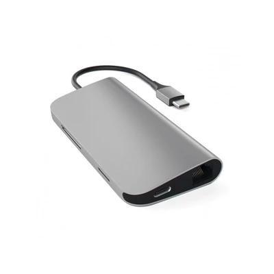 Satechi Aluminium Type-C Multi-Port Adapter (HDMI 4K,3x USB 3.0,MicroSD,Ethernet) - Space Grey
