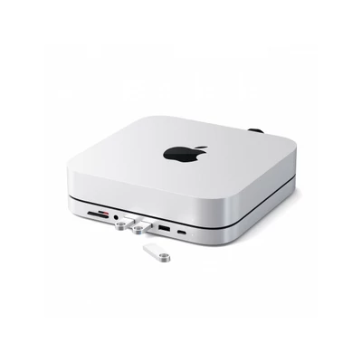 Satechi Aluminium Type-C Stand and Hub for Mac Mini - Silver