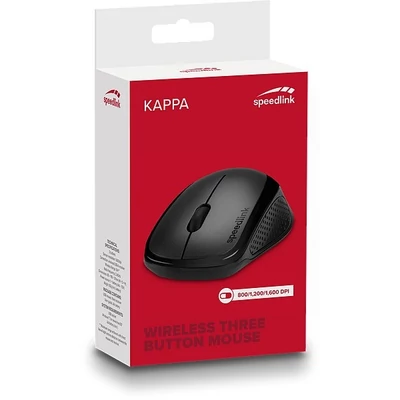 SPEEDLINK SL-630011-BK KAPPA vezeték nélküli egér, fekete