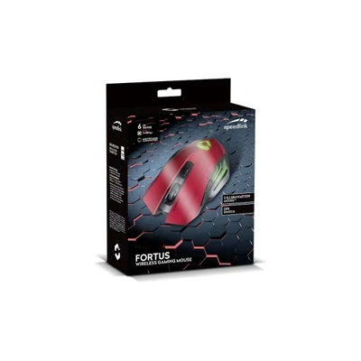 SPEEDLINK SL-680100-BK-01 Fortus fekete-piros vezeték nélküli gaming egér