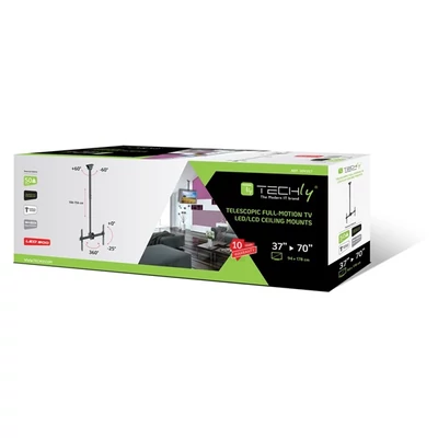 TECHLY ICA-CPLB 946L teleszkópos mennyezeti LCD TV konzol, 37-70"