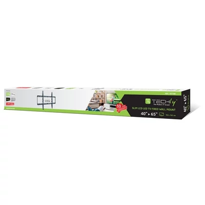 TECHLY ICA-PLB 162L fix fali konzol, 40-65" LED/LCD kijelzőhöz, ultra slim, fekete