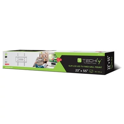TECHLY ICA-PLB 162MW fix fali konzol, 23-55" LCD kijelzőhöz, ultra slim, fehér