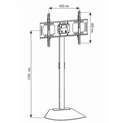 TECHLY ICA-TR12 fix padlóállvány 32-70" LCD/LED/Plasma kijelzőhöz