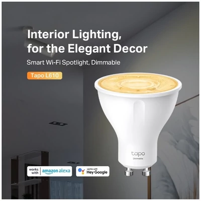 TP-LINK LED Izzó Wi-Fi-s GU10, Spotlight, TAPO L610(2-PACK)