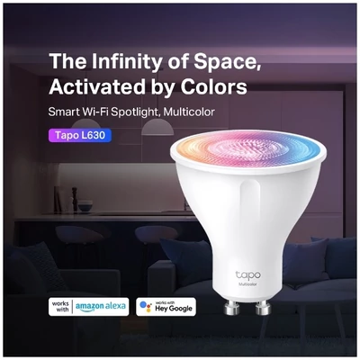 TP-LINK LED Izzó Wi-Fi-s GU10, váltakozó színekkel Spotlight, TAPO L630(2-PACK)