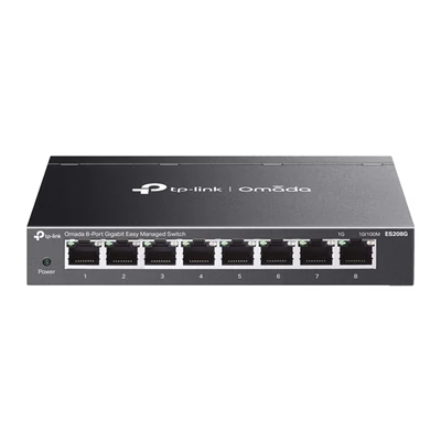 TP-LINK Switch 8x1000Mbps Fémházas Easy Smart (Omada), ES208G