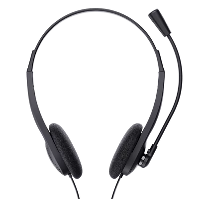 TRUST Basics Fejhallgató mikrofonnal 24659 (Chat headset-Black)