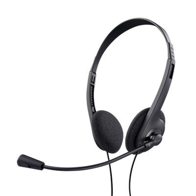 TRUST Basics Fejhallgató mikrofonnal 24659 (Chat headset-Black)