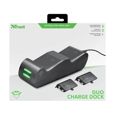 TRUST Kettős töltő dokkoló 20406 (GXT 247 Duo Charging Dock for Xbox One)