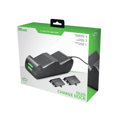 TRUST Kettős töltő dokkoló 20406 (GXT 247 Duo Charging Dock for Xbox One)
