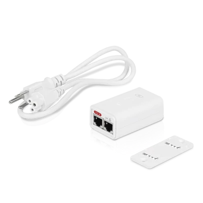 UBiQUiTi POE Adapter 2x1000Mbps, 24VDC @ 0.3A - POE-24-7W-G-WH