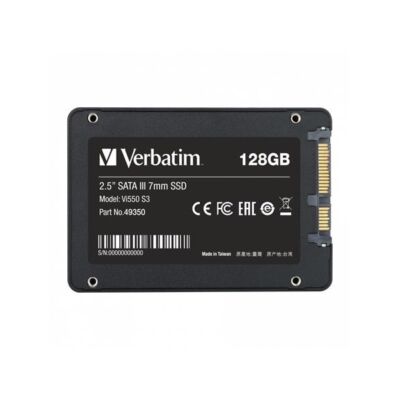 VERBATIM SSD (belső memória), 128GB, SATA 3, 430/560MB/s, "Vi550"