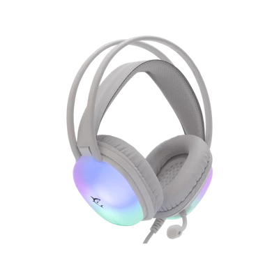 WHITE SHARK PEACOCK-W, GH-2444W, gamer fejhallgató, RGB, fehér, (3.5 Jack+USB)