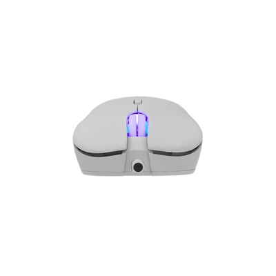 WHITE SHARK BAGDEMAGUS-W, GM-5010W gamer egér, 6D, fehér, 7200 dpi, RGB