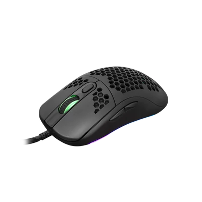 WHITE SHARK GM-5007B GALAHAD gamer egér, fekete, 6400 dpi