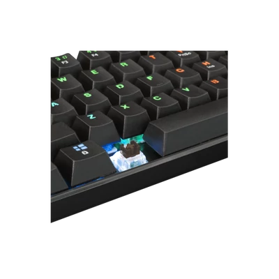 WHITE SHARK GK-2022B/BR-HU SHINOBI MAGYAR!! 60%-os fekete mechanikus (barna switch) gamer billentyűzet