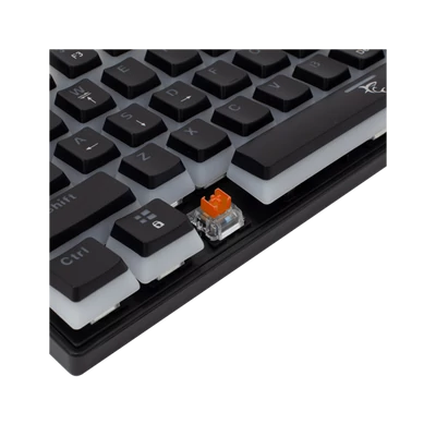 WHITE SHARK GK-2202B/R-US ASHIKO angol 60%-os fekete mechanikus (piros switch) gamer billentyűzet