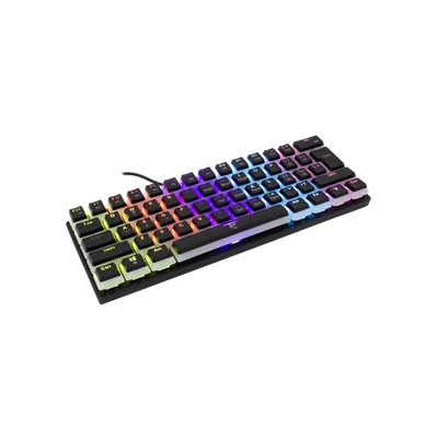 WHITE SHARK GK-2202B/R-US ASHIKO angol 60%-os fekete mechanikus (piros switch) gamer billentyűzet