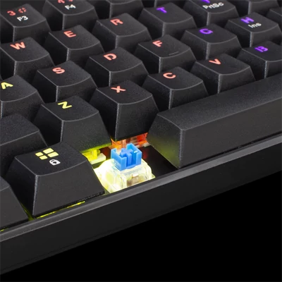 WHITE SHARK SHINOBI mechanikus (blue switch) gamer billentyűzet, fekete (angol)