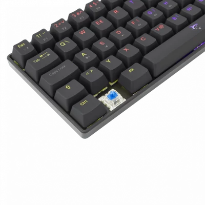 WHITE SHARK SHINOBI mechanikus (blue switch) gamer billentyűzet, fekete (magyar)
