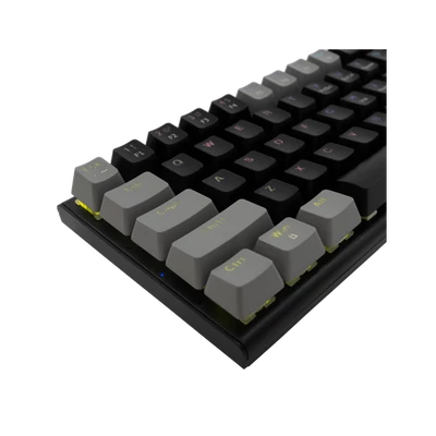 WHITE SHARK WAKIZASHI-B-G/BL-US, GK-002112-B-G/BL-US fekete/szürke mechanikus gamer billentyűzet, angol