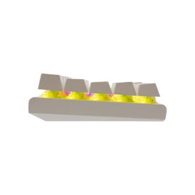 WHITE SHARK WAKIZASHI-W/BL-US, GK-002122-W/BL-US fehér mechanikus gamer billentyűzet, angol