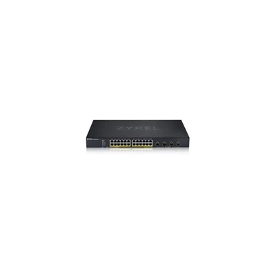 ZYXEL Switch 24x1000Mbps(24xPOE) + 4x10G SFP+, Fémházas Menedzselhető, Rackes, XGS1935-28HP-EU0101F