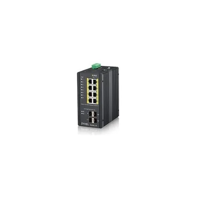 ZYXEL Switch Ipari 8x1000Mbps (8xPOE) + 4xGigabit SFP Menedzselhető, Rackes, RGS200-12P-ZZ0101F