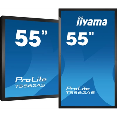 iiyama 24/7 interaktív kijelző, 54,6", 3840x2160, 16:9, 500cd, 8ms, 1200:1, HDMI/USB/Ethernet, T5562AS