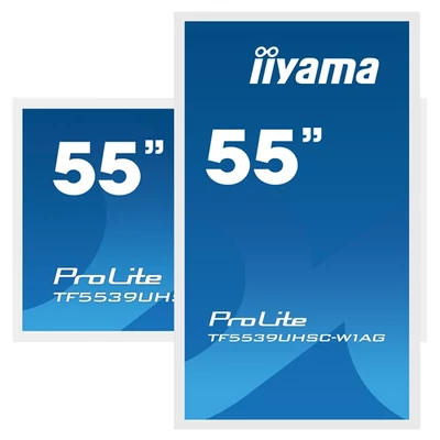 iiyama 24/7 interaktív kijelző, 55", 3840x2160, 16:9, 500cd, 8ms, 1100:1, VGA/HDMI/DP/Ethernet, Open frame, TF5539UHSC