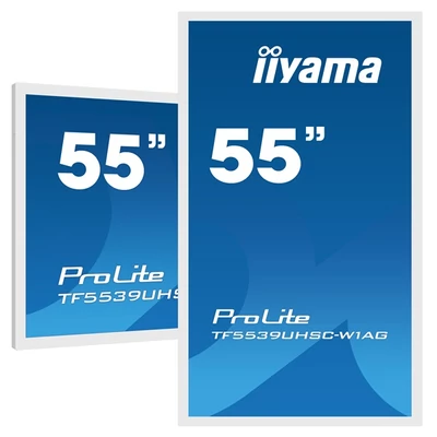 iiyama 24/7 interaktív kijelző, 55", 3840x2160, 16:9, 500cd, 8ms, 1100:1, VGA/HDMI/DP/Ethernet, Open frame, TF5539UHSC