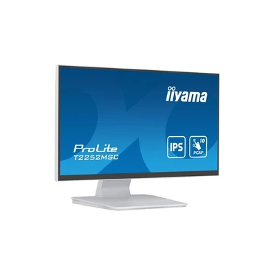 iiyama touch IPS monitor, 21,5", 1920 x 1080, 16:9, 250cd, 5ms, 1000:1, HDMI/DP/USBx2, T2252MSC-W2