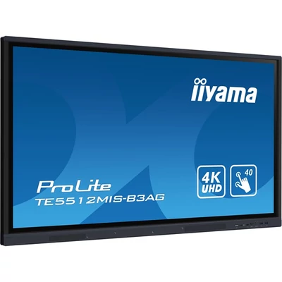 iiyama touch IPS monitor, 55", 3840 x 2160, 16:9, 400cd, 8ms, 1200:1, VGA/HDMIx4/USB-C/USBx5/RJ45x3/RS-232c/IR
