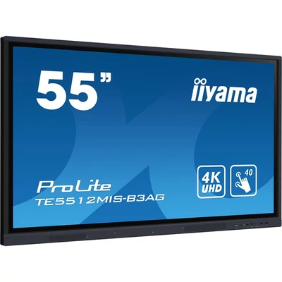 iiyama touch IPS monitor, 55", 3840 x 2160, 16:9, 400cd, 8ms, 1200:1, VGA/HDMIx4/USB-C/USBx5/RJ45x3/RS-232c/IR