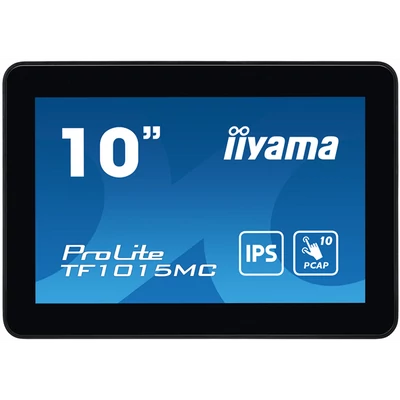 iiyama touch monitor, 10", 1280x800, 16:10, 425cd, 29ms, 800:1,VGA/HDMI/DP/LAN, Open frame, TF1015MC
