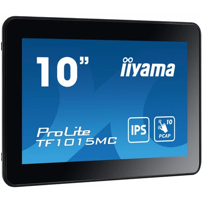 iiyama touch monitor, 10", 1280x800, 16:10, 425cd, 29ms, 800:1,VGA/HDMI/DP/LAN, Open frame, TF1015MC