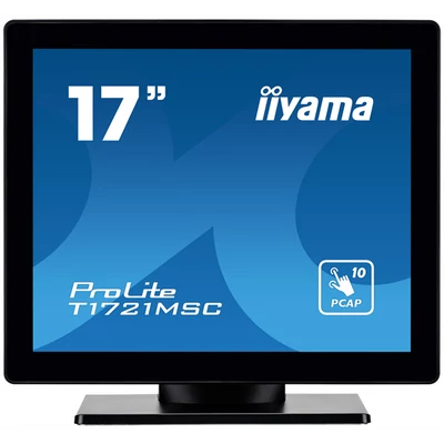 iiyama touch monitor, 17", 1920x1080, 16:9, 230cd, 5ms, 1000:1, VGA/HDMI,  T1721MSC-B2