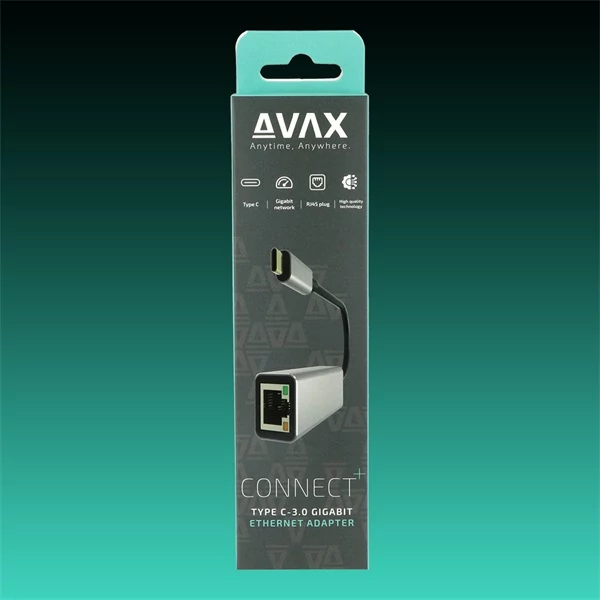 AVAX Átalakító adapter USB-C 3.0 - Ethernet Gigabit port | Lansoft